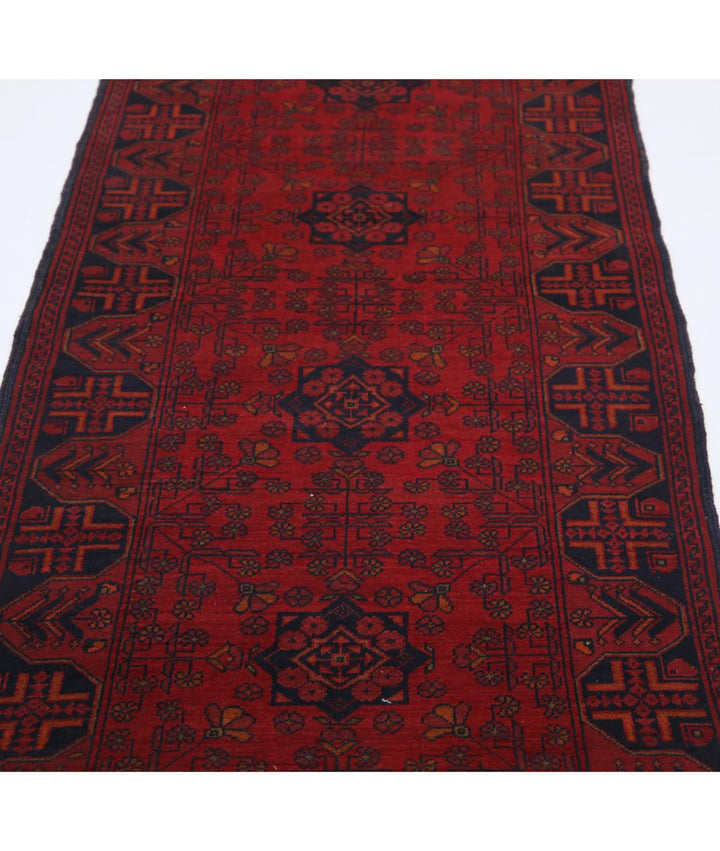 Afghan Khal Muhammadi Runner Rug 2' 9" x 9' 4" Hand-Knotted | No. AT47439