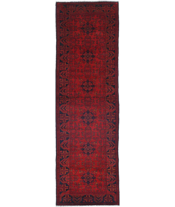 Afghan Khal Muhammadi Runner Rug 2' 9" x 9' 4" Hand-Knotted | No. AT47439