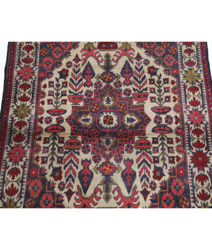 Afghan Khal Muhammadi Rug 2' 8" x 3' 10" Hand-Knotted | No. AT63963