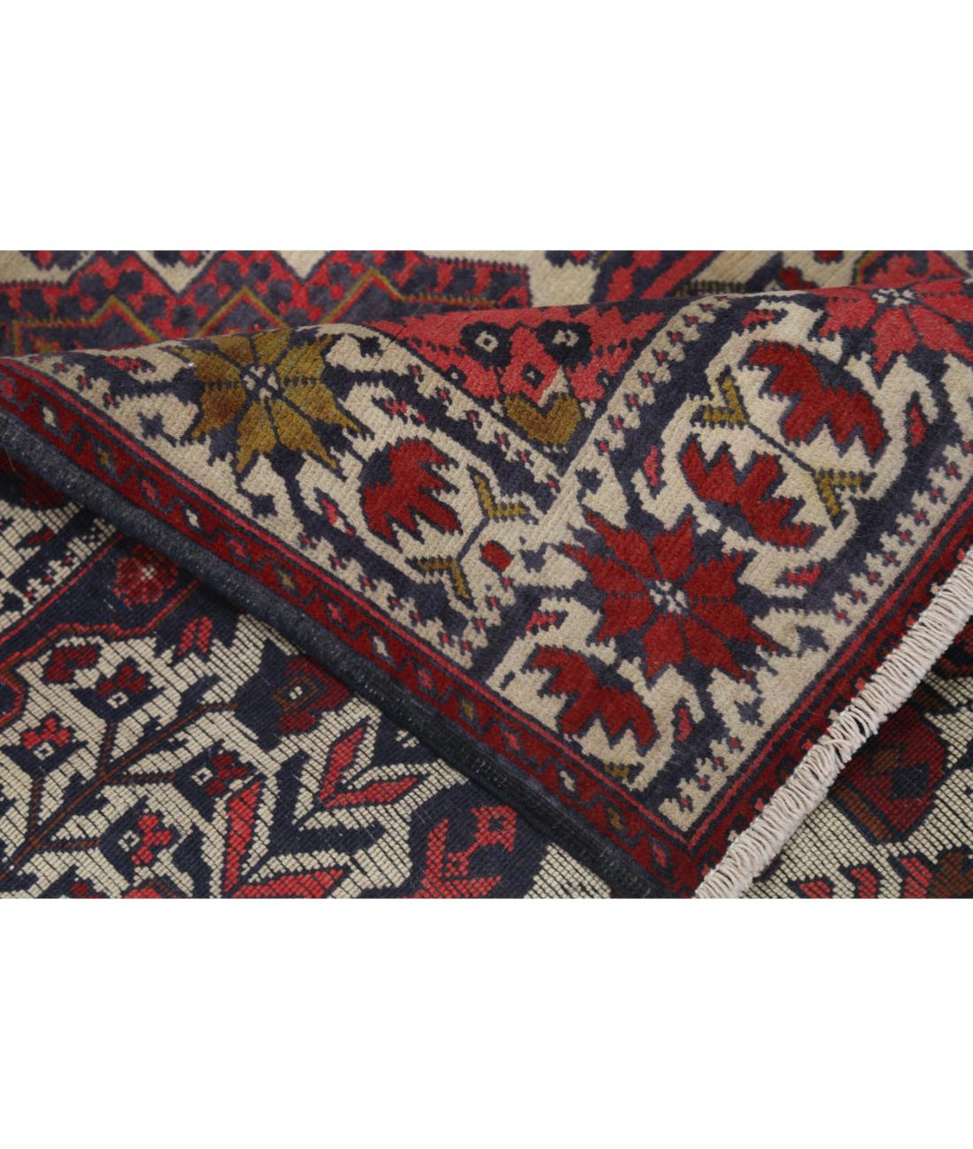 Afghan Khal Muhammadi Rug 2' 8" x 3' 10" Hand-Knotted | No. AT63963