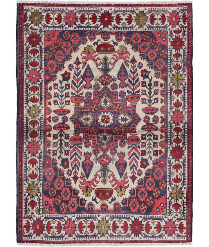 Afghan Khal Muhammadi Rug 2' 8" x 3' 10" Hand-Knotted | No. AT63963