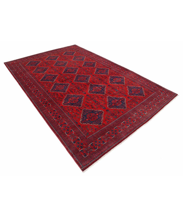 Afghan Khamyab Rug 6' 6" x 9' 10" Hand-Knotted | No. AT51885