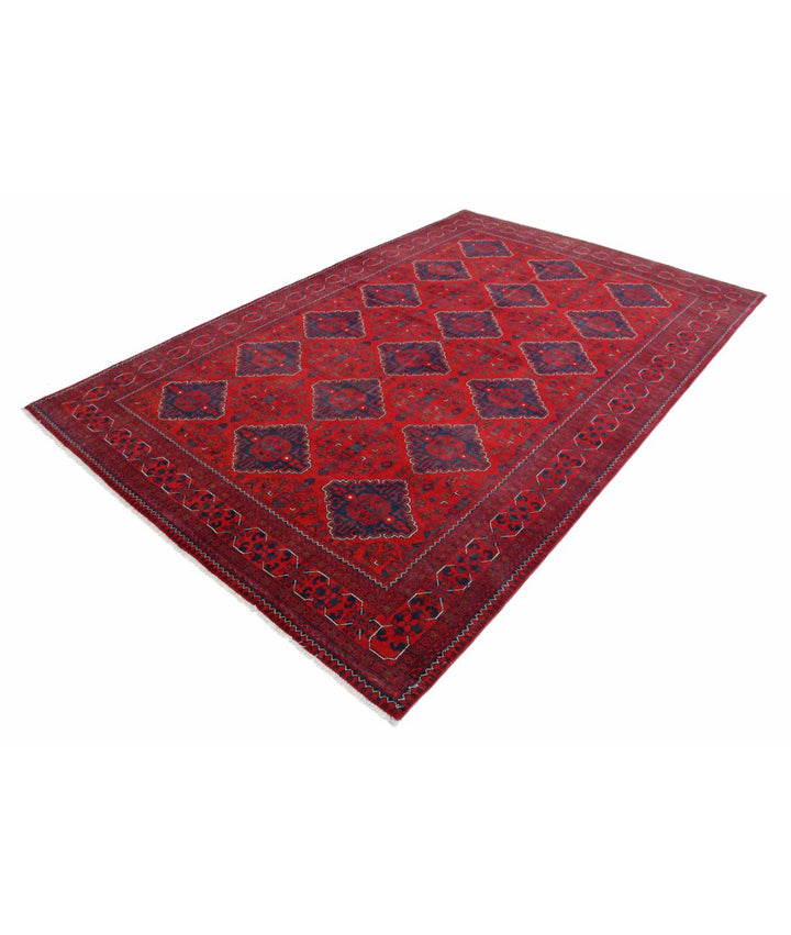 Afghan Khamyab Rug 6' 6" x 9' 10" Hand-Knotted | No. AT51885