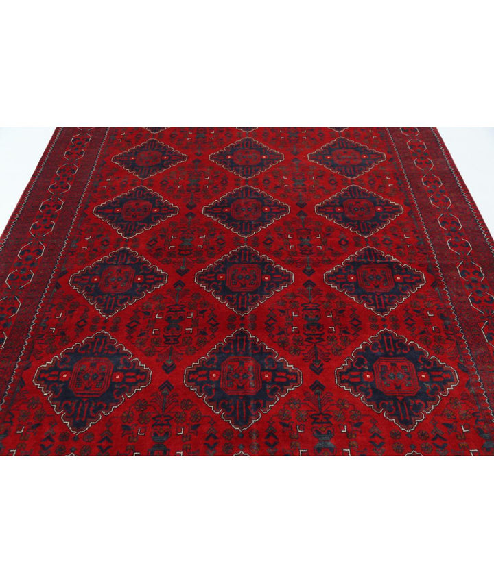 Afghan Khamyab Rug 6' 6" x 9' 10" Hand-Knotted | No. AT51885