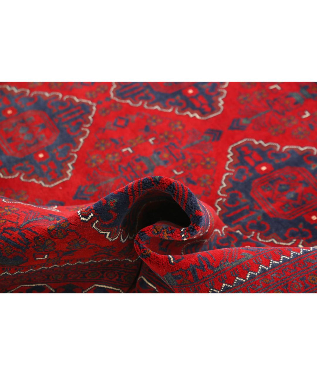 Afghan Khamyab Rug 6' 6" x 9' 10" Hand-Knotted | No. AT51885