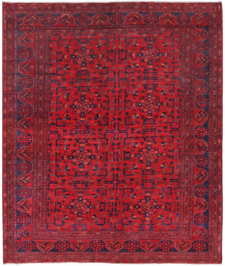 Afghan Khamyab Rug 4' 9" x 5' 11" Hand-Knotted | No. AT54518