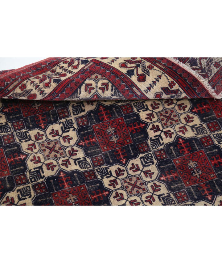 Afghan Khamyab Rug 3' 3" x 4' 10" Hand-Knotted | No. AT85020