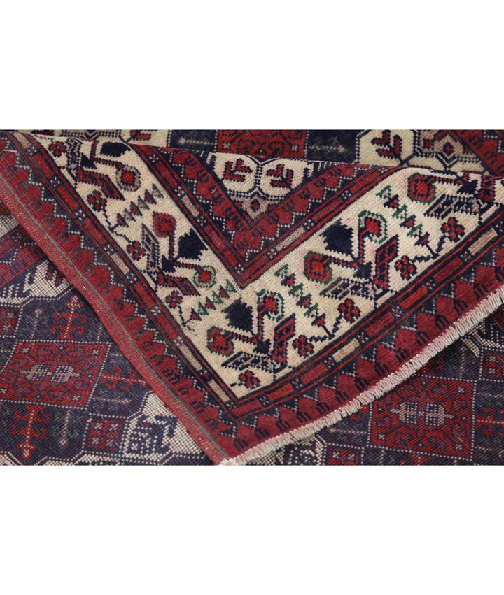 Afghan Khamyab Rug 3' 3" x 4' 10" Hand-Knotted | No. AT85020