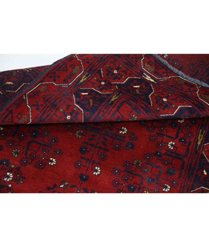Afghan Khamyab Rug 3' 2" x 4' 9" Hand-Knotted | No. AT48710