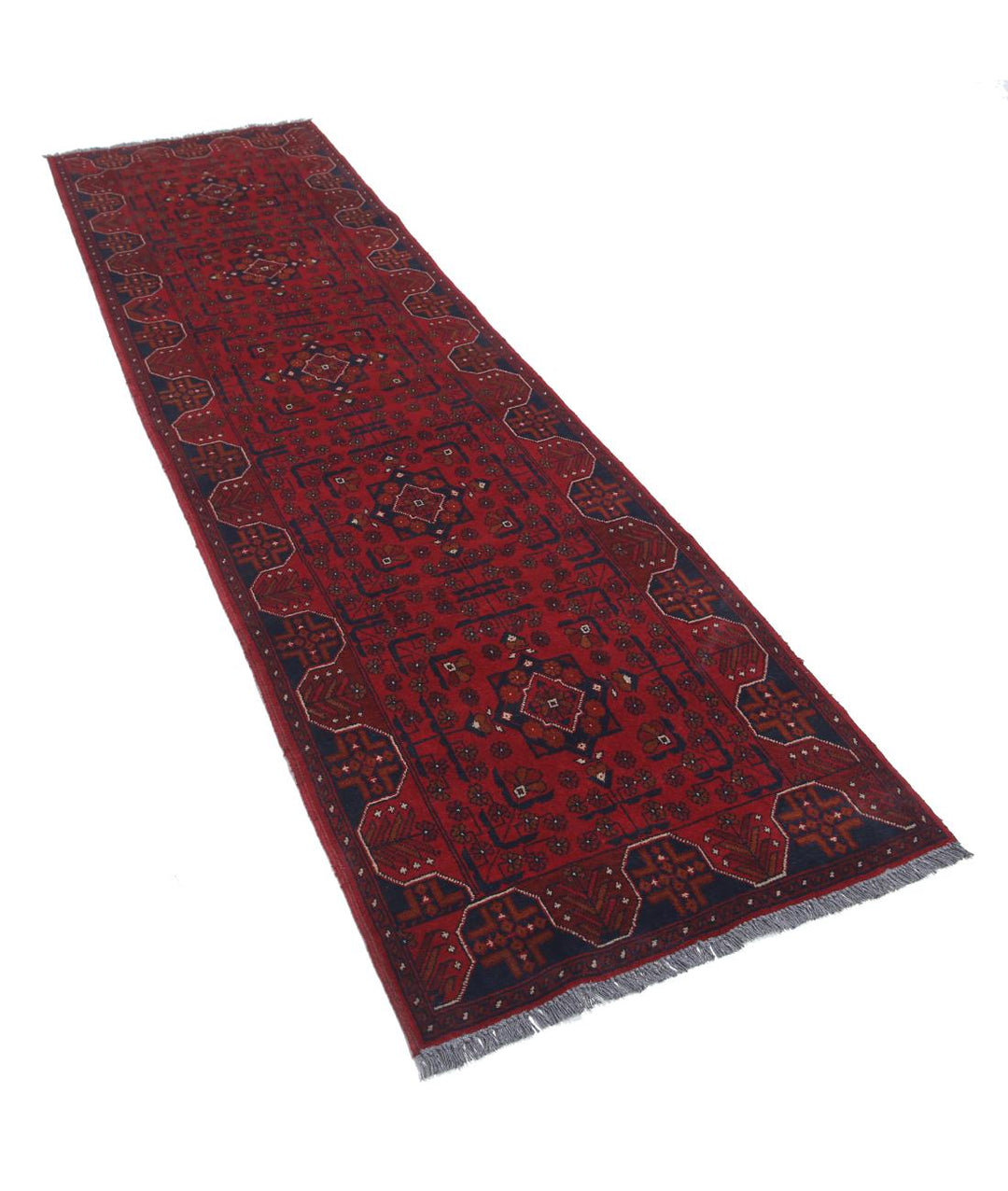 Afghan Khamyab Rug 2' 8" x 9' 3" Hand-Knotted | No. AT54833