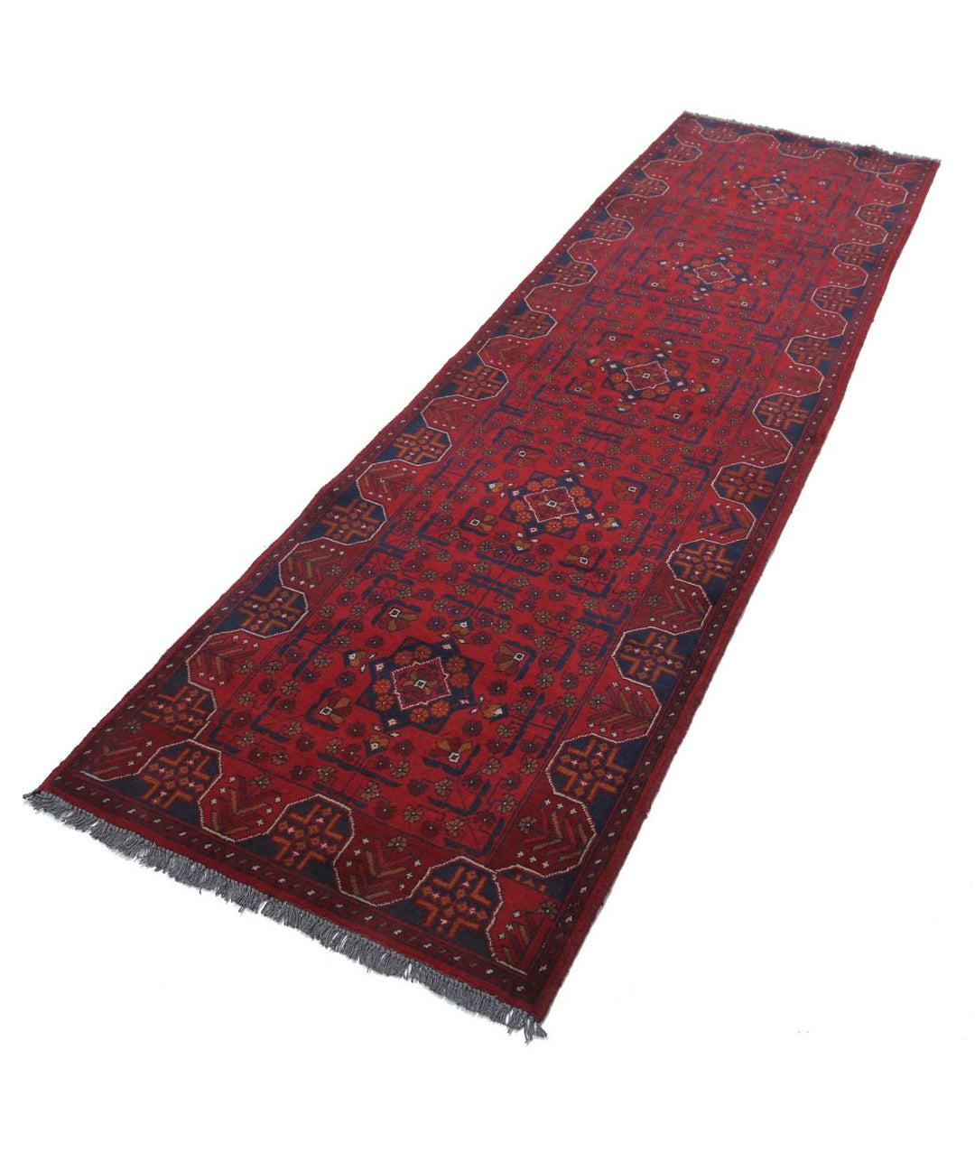 Afghan Khamyab Rug 2' 8" x 9' 3" Hand-Knotted | No. AT54833