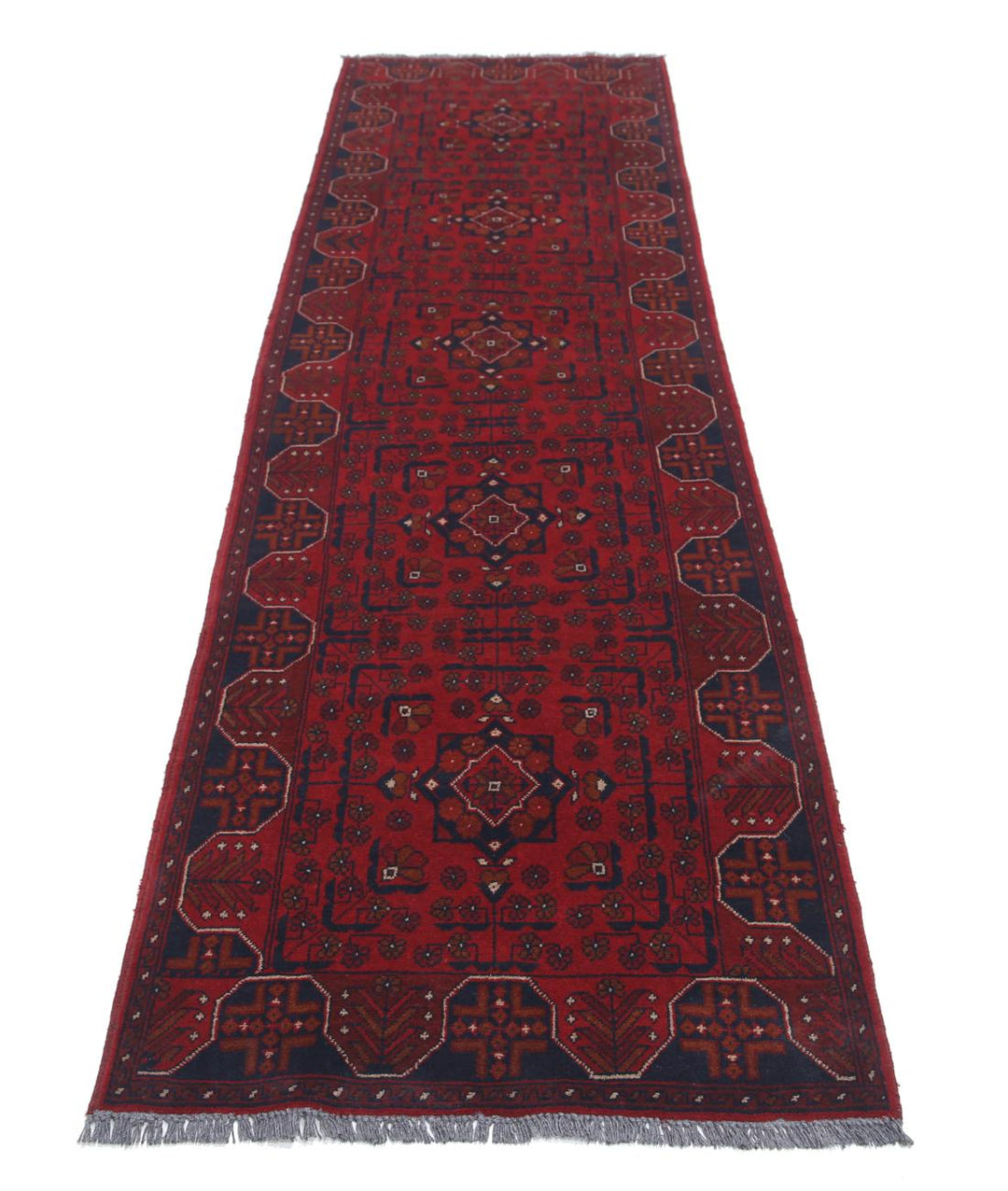 Afghan Khamyab Rug 2' 8" x 9' 3" Hand-Knotted | No. AT54833