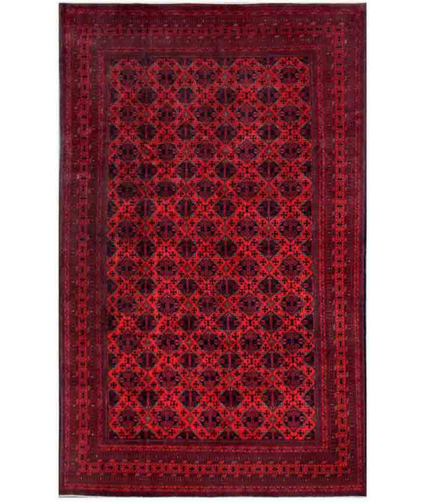Hand Knotted Afghan Wool Rug 9'  8" x 15'  8" - No. AT89445