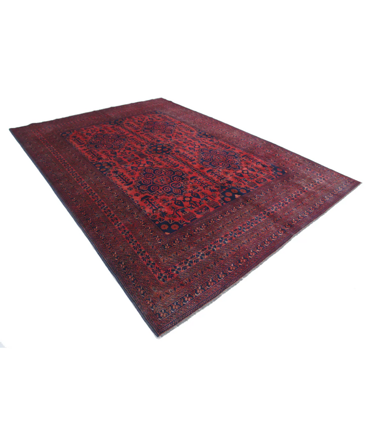 Red Afghan Khal Muhammadi Rug 8' 0" x 11' 0" Hand-Knotted | No. AT144220