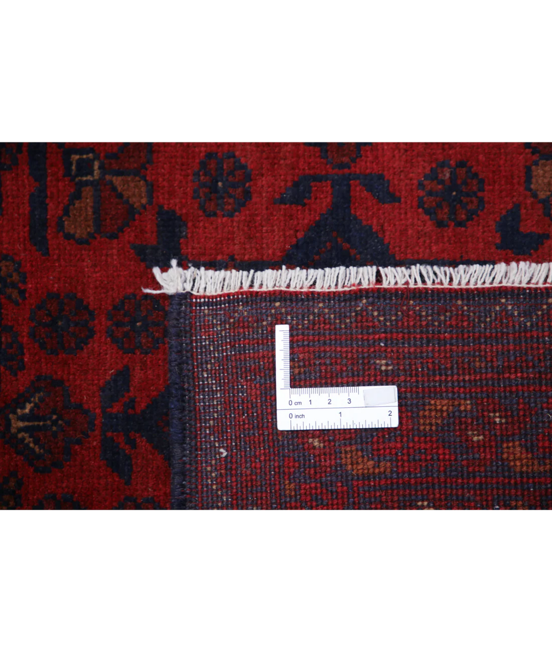 Hand Knotted Afghan Khal Muhammadi Wool Rug 8' 1" x 11' 2" - No. AT18977