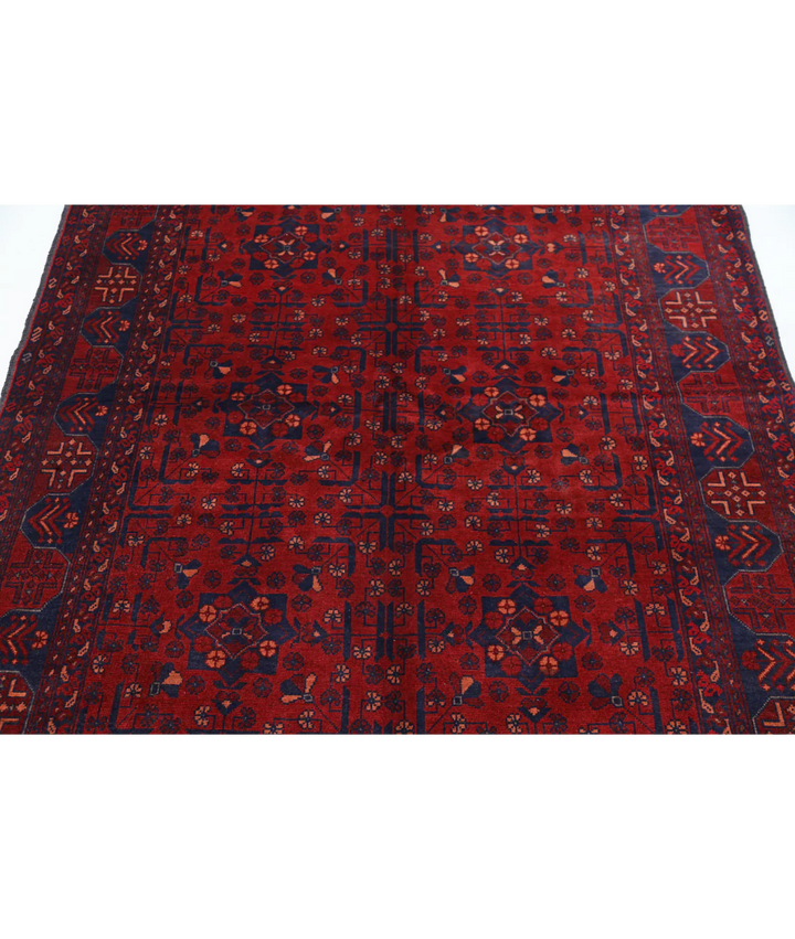 Afghan Khal Muhammadi Rug 4' 11" x 6' 4" Hand-Knotted | No. AT48743
