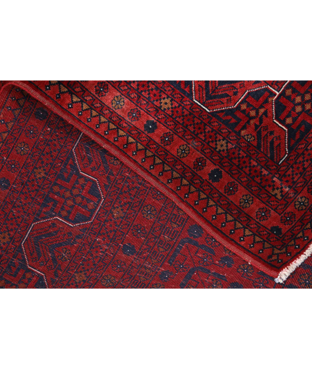 Afghan Beljik Rug 5' 7" x 7' 6" Hand-Knotted | No. AT20825