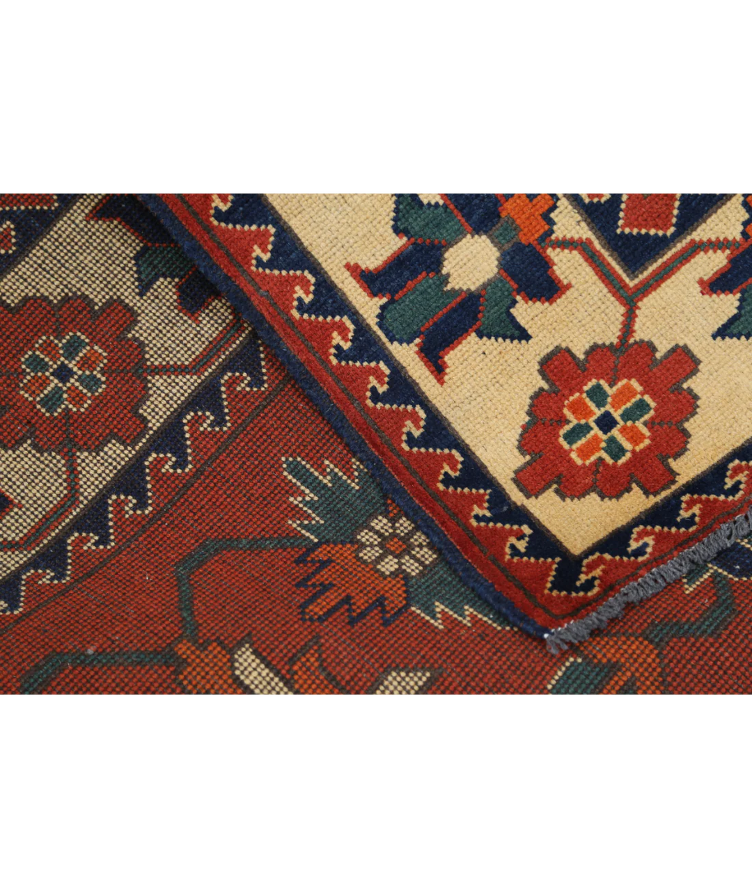 Afghan Karghai Rug 4' 10" x 6' 3" Hand-Knotted | No. AT79174