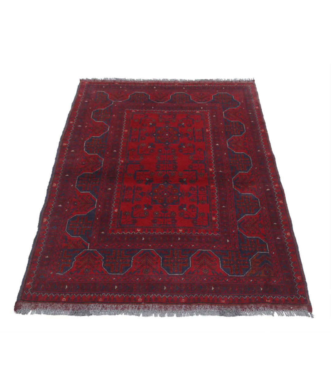 Afghan Khal Muhammadi Rug 3' 6" x 4' 10" Hand-Knotted | No. AT95066
