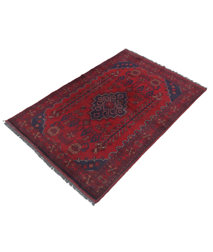 Afghan Khal Muhammadi Rug 3' 3" x 5' 0" Hand-Knotted | No. AT38866