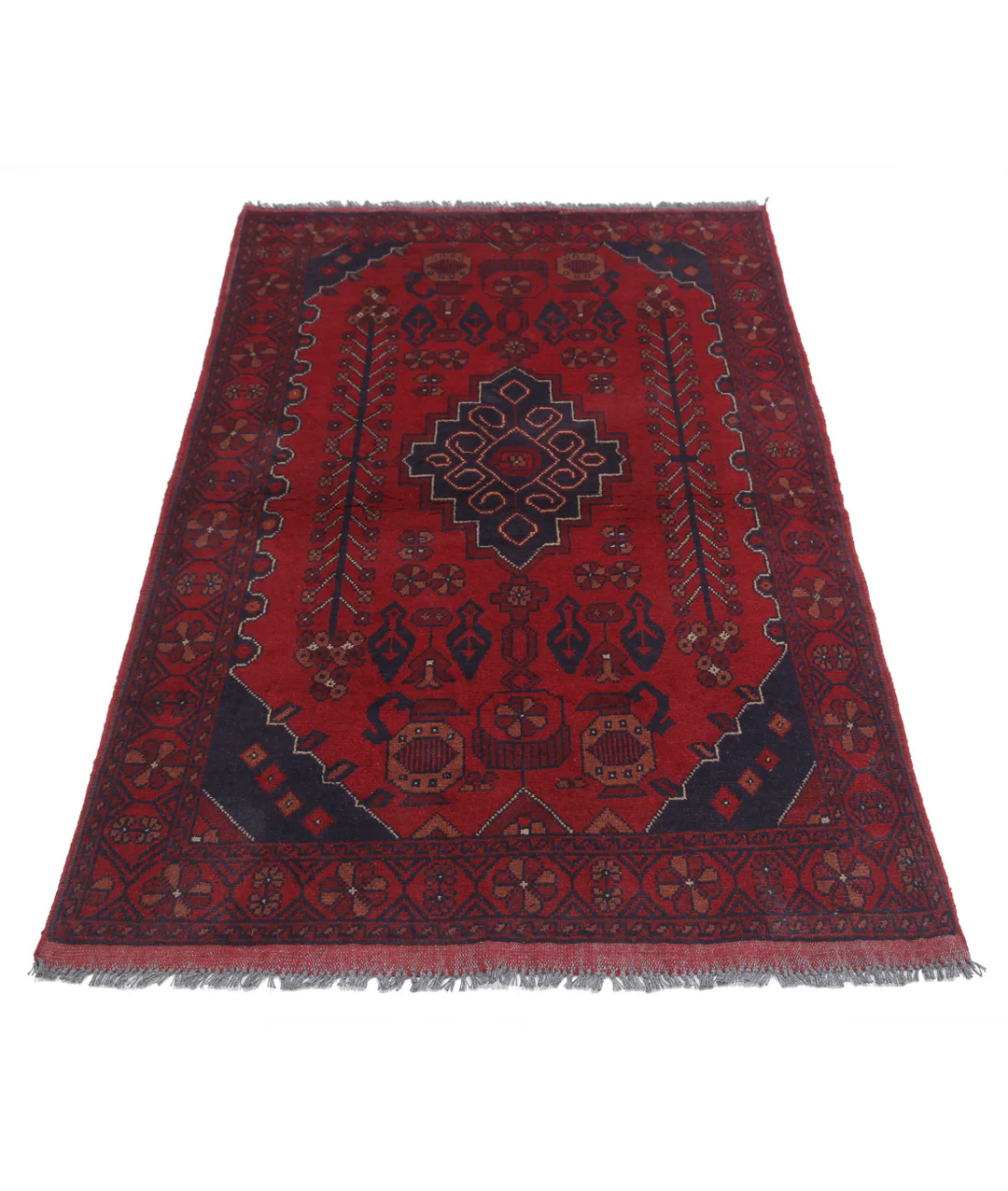 Afghan Khal Muhammadi Rug 3' 3" x 5' 0" Hand-Knotted | No. AT38866