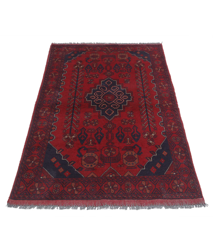 Afghan Khal Muhammadi Rug 3' 3" x 5' 0" Hand-Knotted | No. AT38866