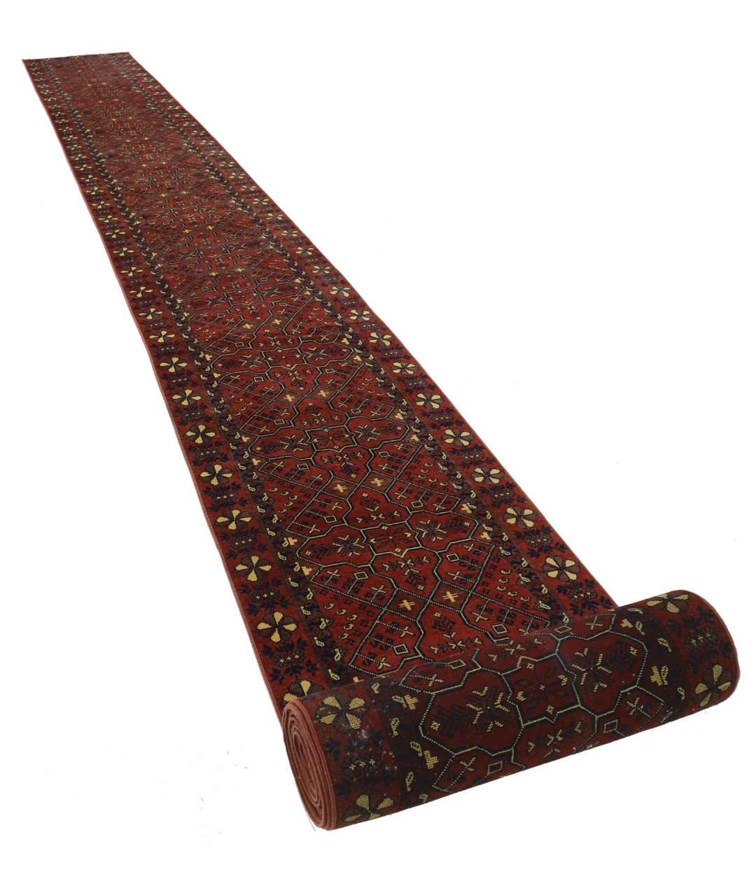 Afghan Khal Muhammadi Rug 2'7" x 47'7" Hand-Knotted | No. AT25655