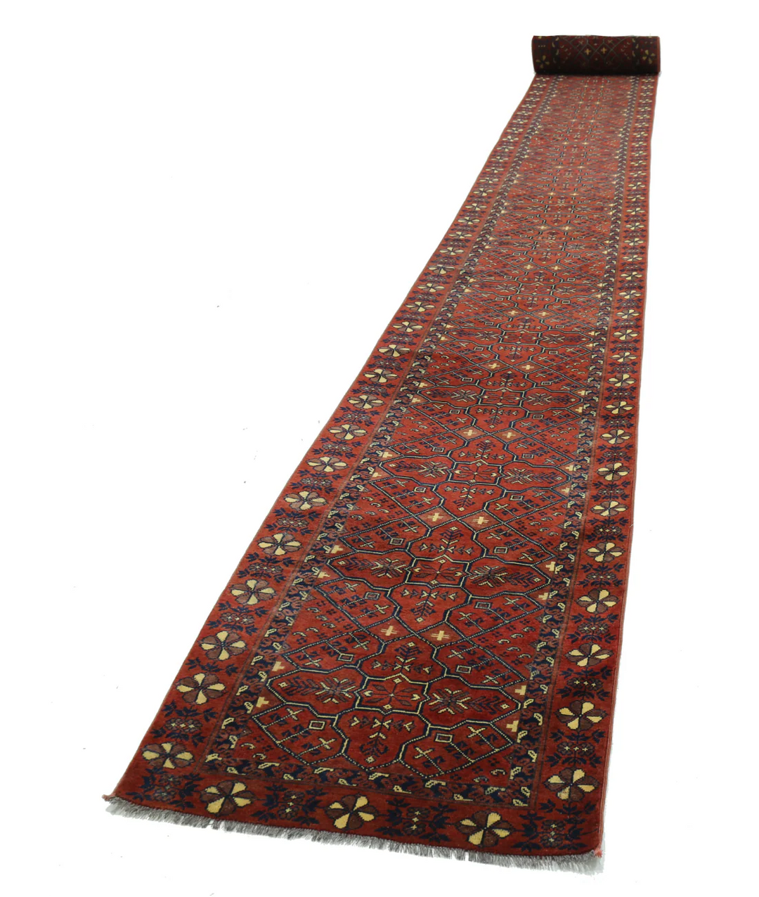 Afghan Khal Muhammadi Rug 2'7" x 47'7" Hand-Knotted | No. AT25655