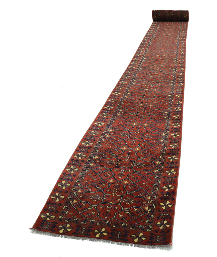 Afghan Khal Muhammadi Rug 2'7" x 47'7" Hand-Knotted | No. AT25655