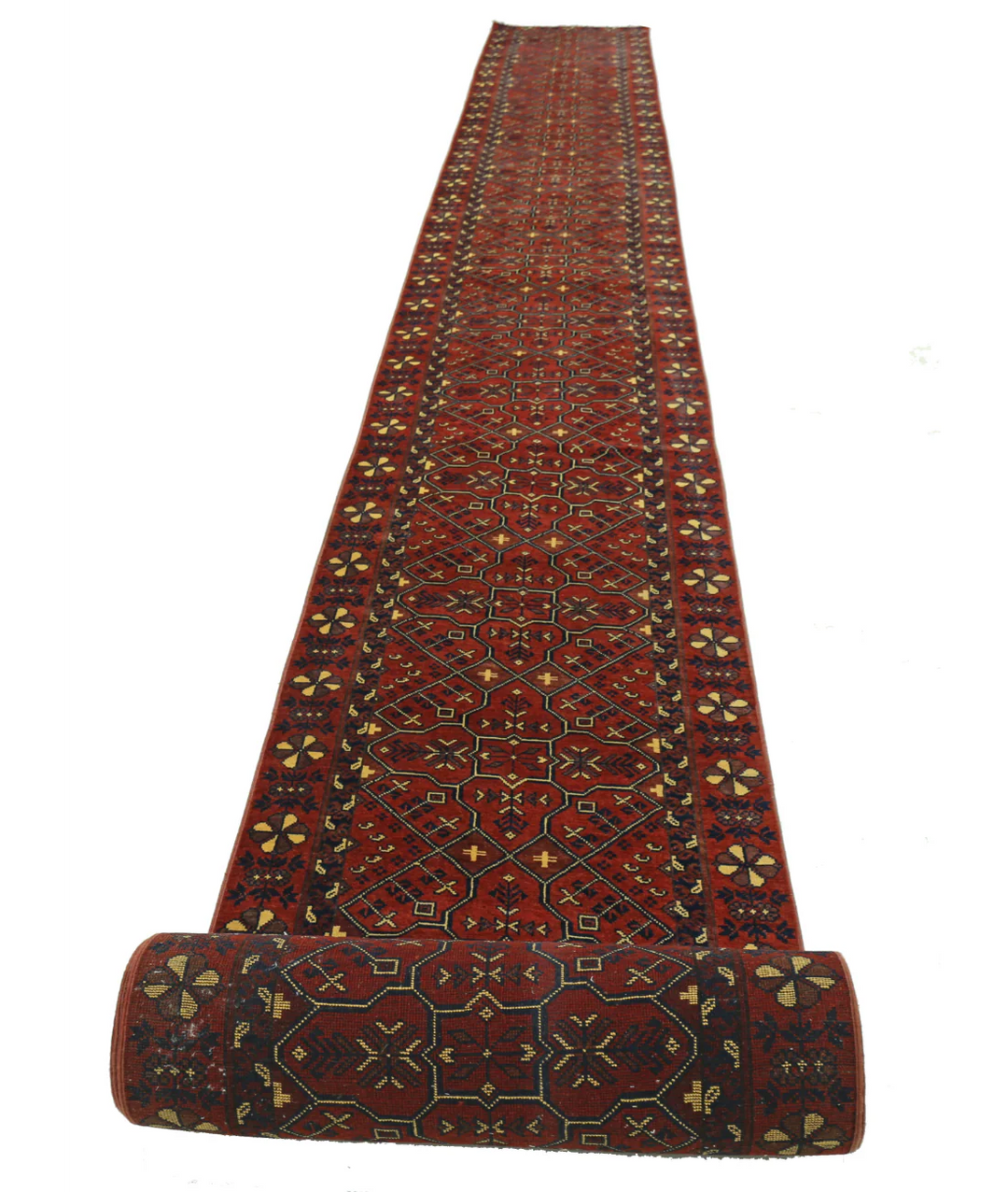 Afghan Khal Muhammadi Rug 2'7" x 47'7" Hand-Knotted | No. AT25655
