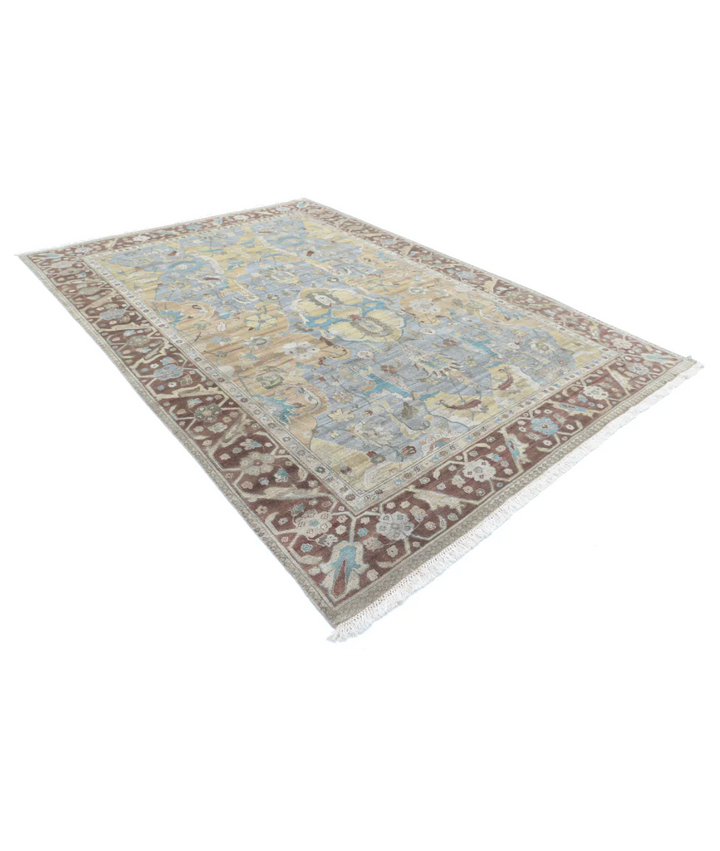 Afghan Agra Polonaise Rug 8' 1" x 11' 4" Hand-Knotted | No. AT60951