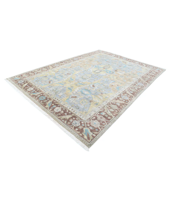 Afghan Agra Polonaise Rug 8' 1" x 11' 4" Hand-Knotted | No. AT60951