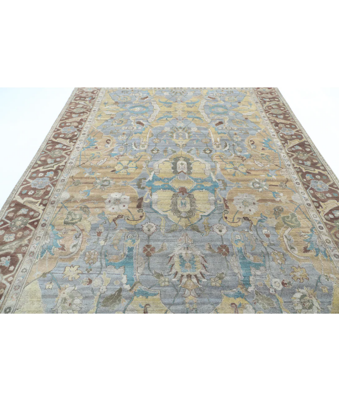 Afghan Agra Polonaise Rug 8' 1" x 11' 4" Hand-Knotted | No. AT60951