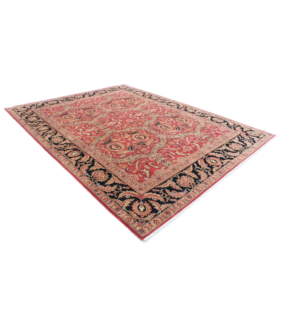Afghan Agra Rug 9' 5" x 12' 5" Hand-Knotted | No. AT75169