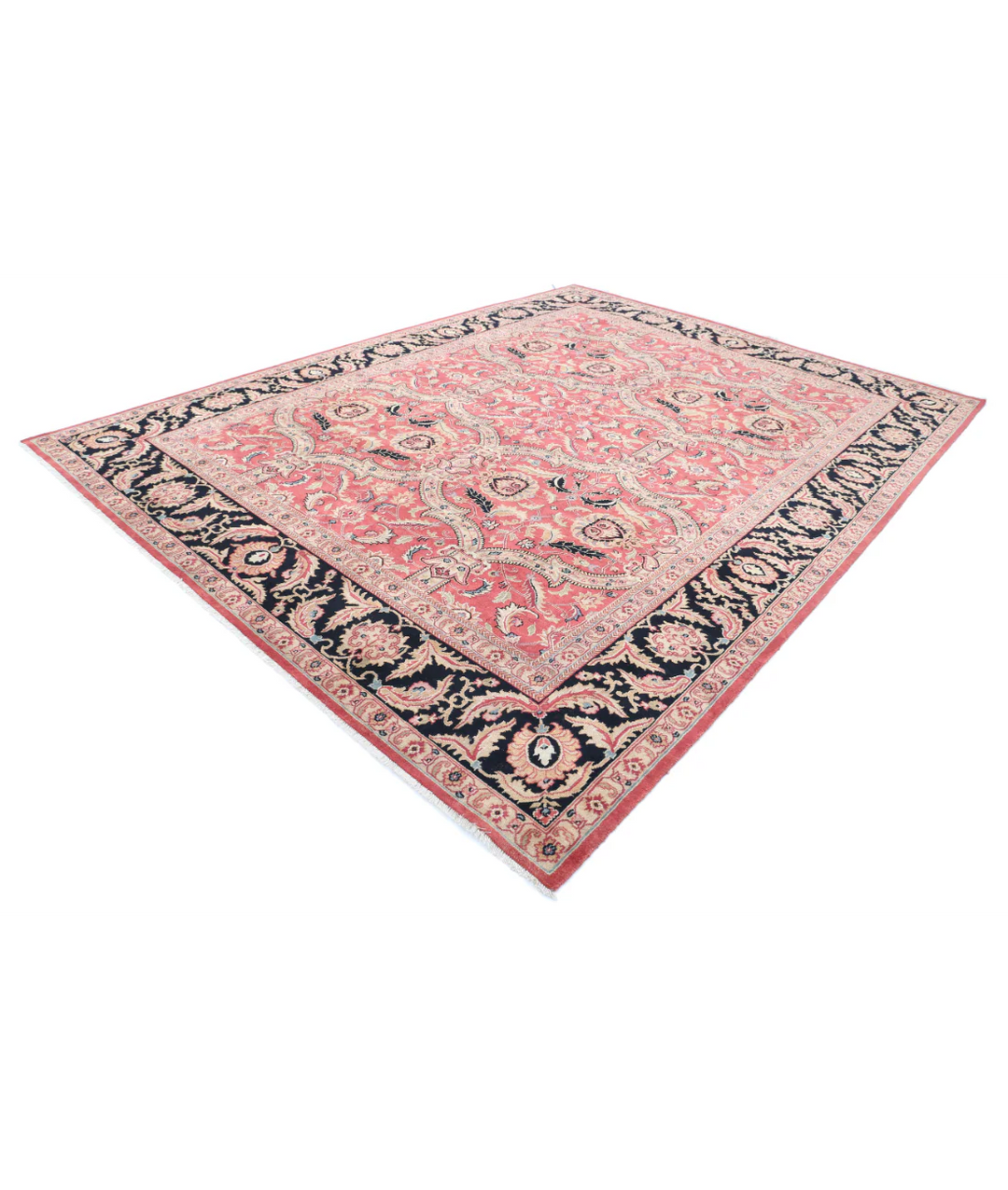 Afghan Agra Rug 9' 5" x 12' 5" Hand-Knotted | No. AT75169