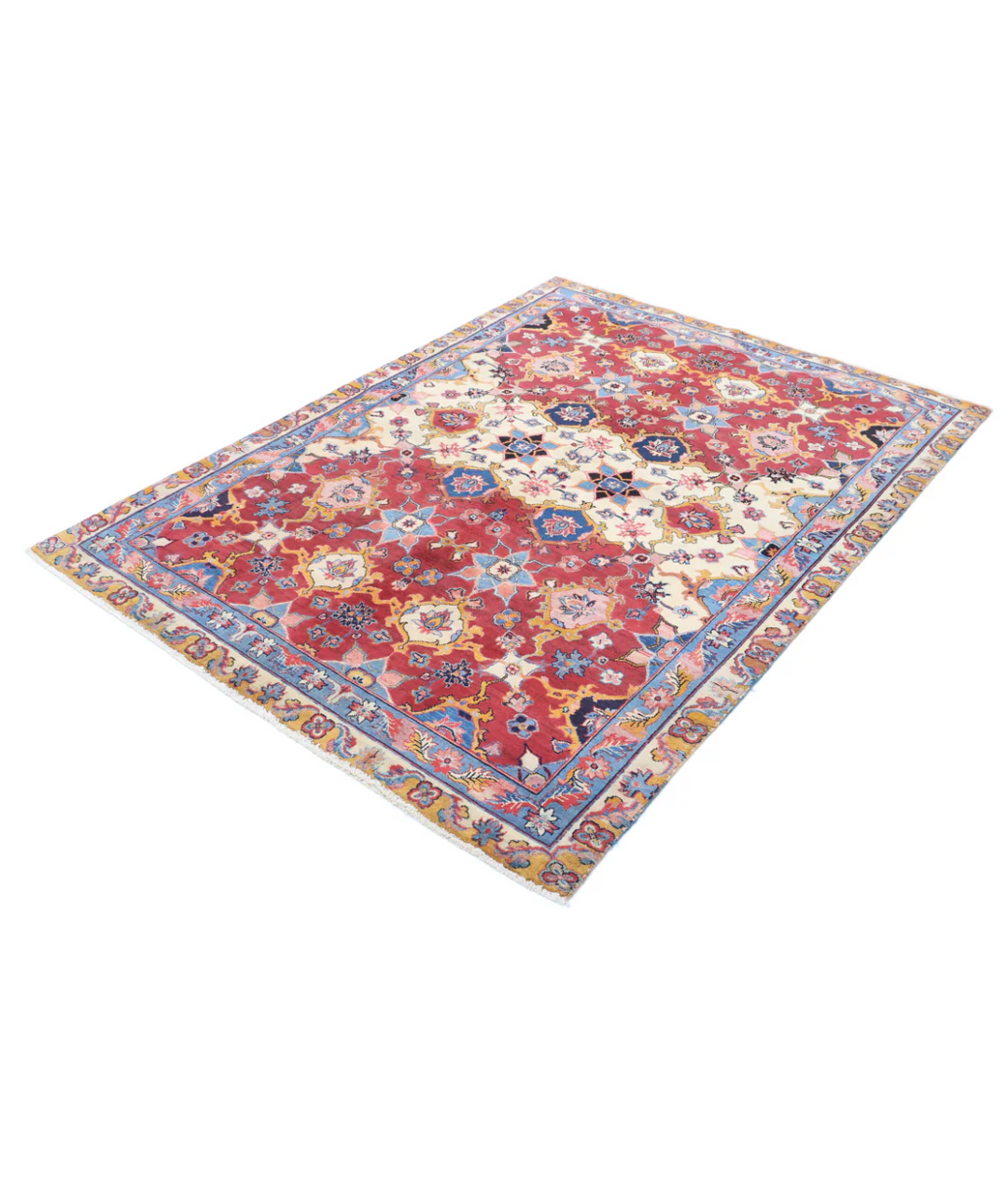 Afghan Agra Rug 5' 0" x 7' 0" Hand-Knotted | No. AT88080