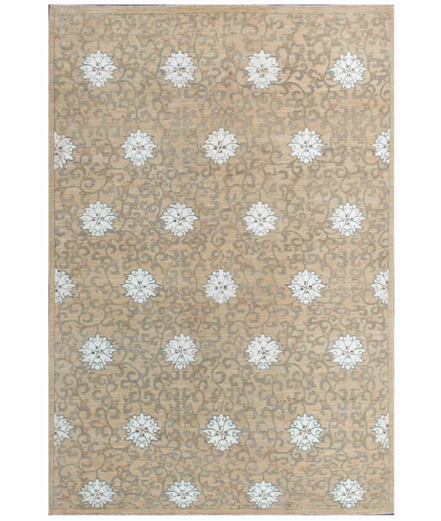 Hand Knotted Artemix Wool & Cotton Rug 5'  9" x 8'  7" - No. AT90435