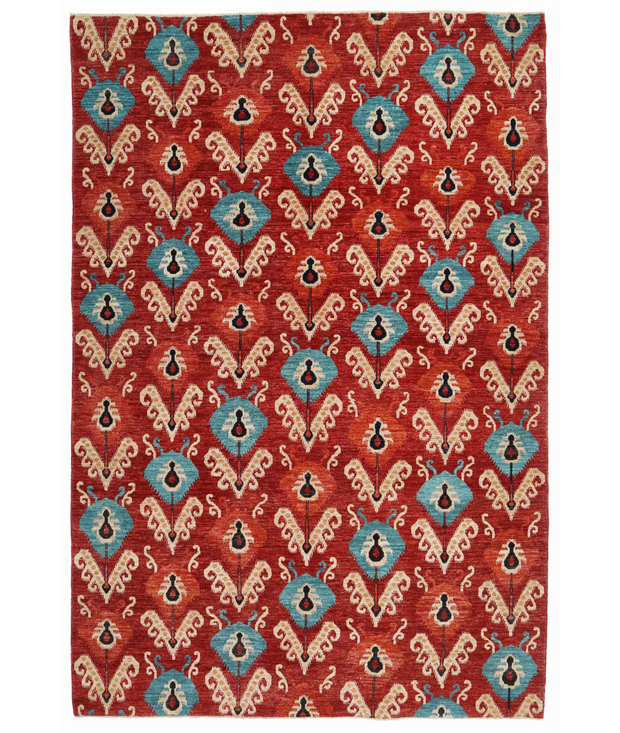 Hand Knotted Artemix Wool Rug 6'  6" x 9'  6" - No. AT68642