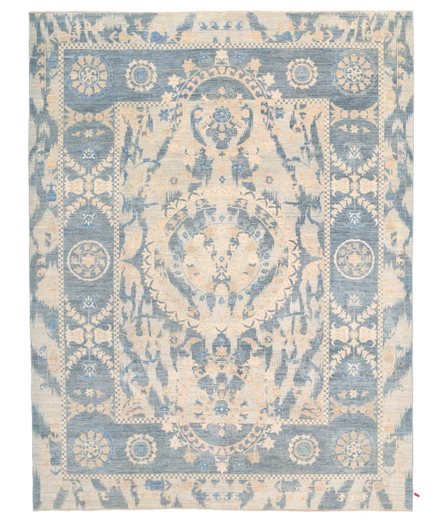 Hand Knotted Artemix Wool Rug 9'  1" x 11'  10" - No. AT54739