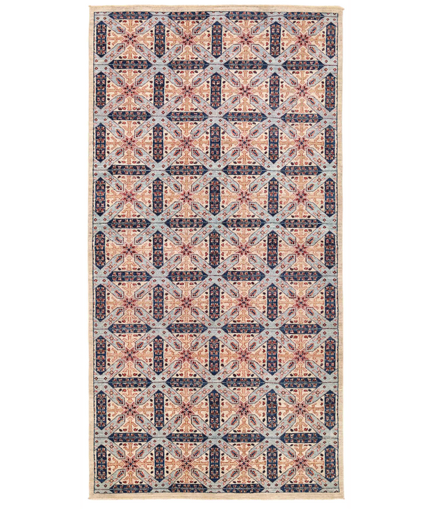 Hand Knotted Artemix Wool Rug 4'  11" x 9'  9" - No. AT54562