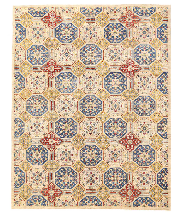Hand Knotted Artemix Wool Rug 8'  1" x 11'  8" - No. AT41629