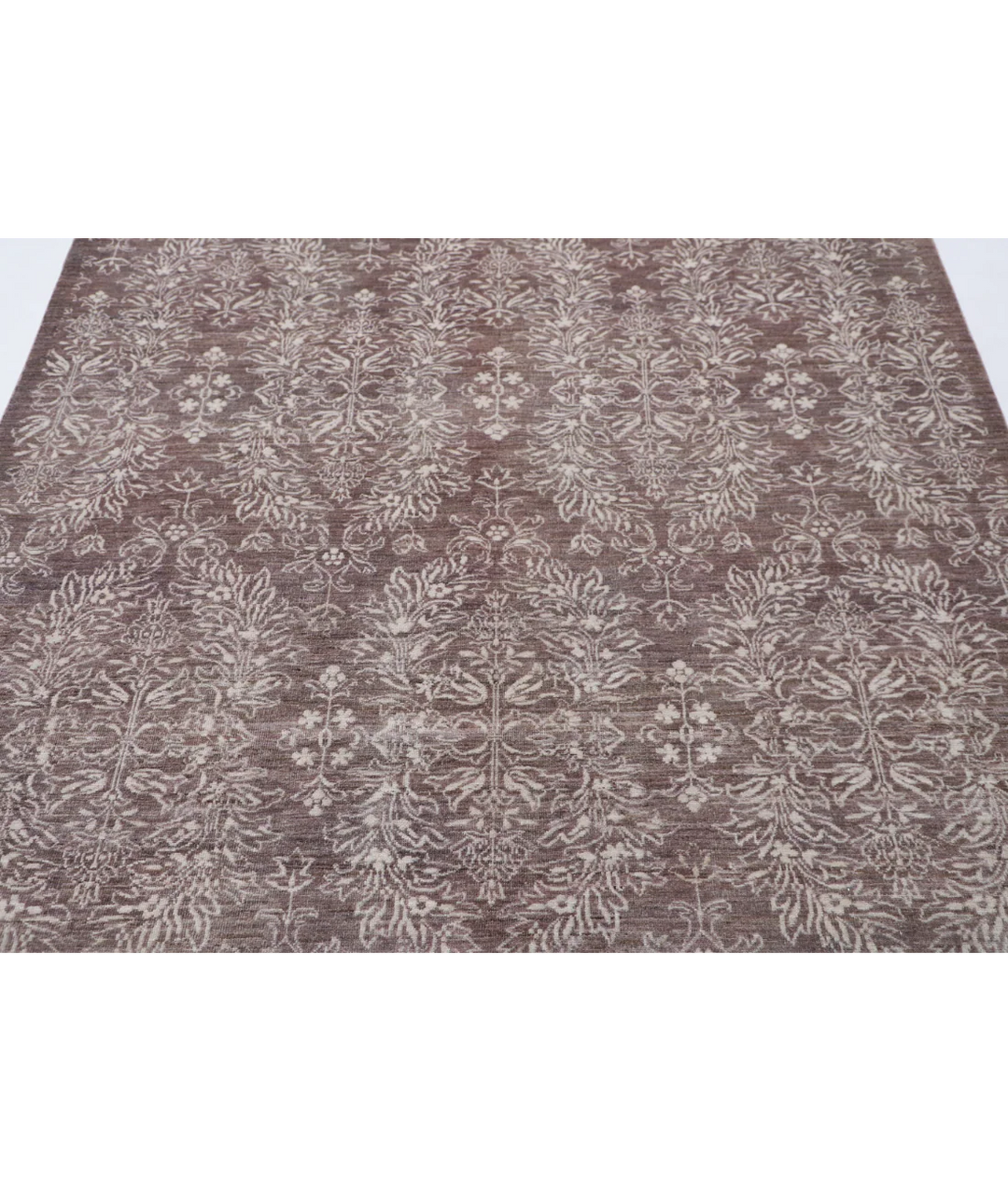 Brown Afghan Oriental Rug 5' 11" x 8' 7" Hand-Knotted | No. AT31475