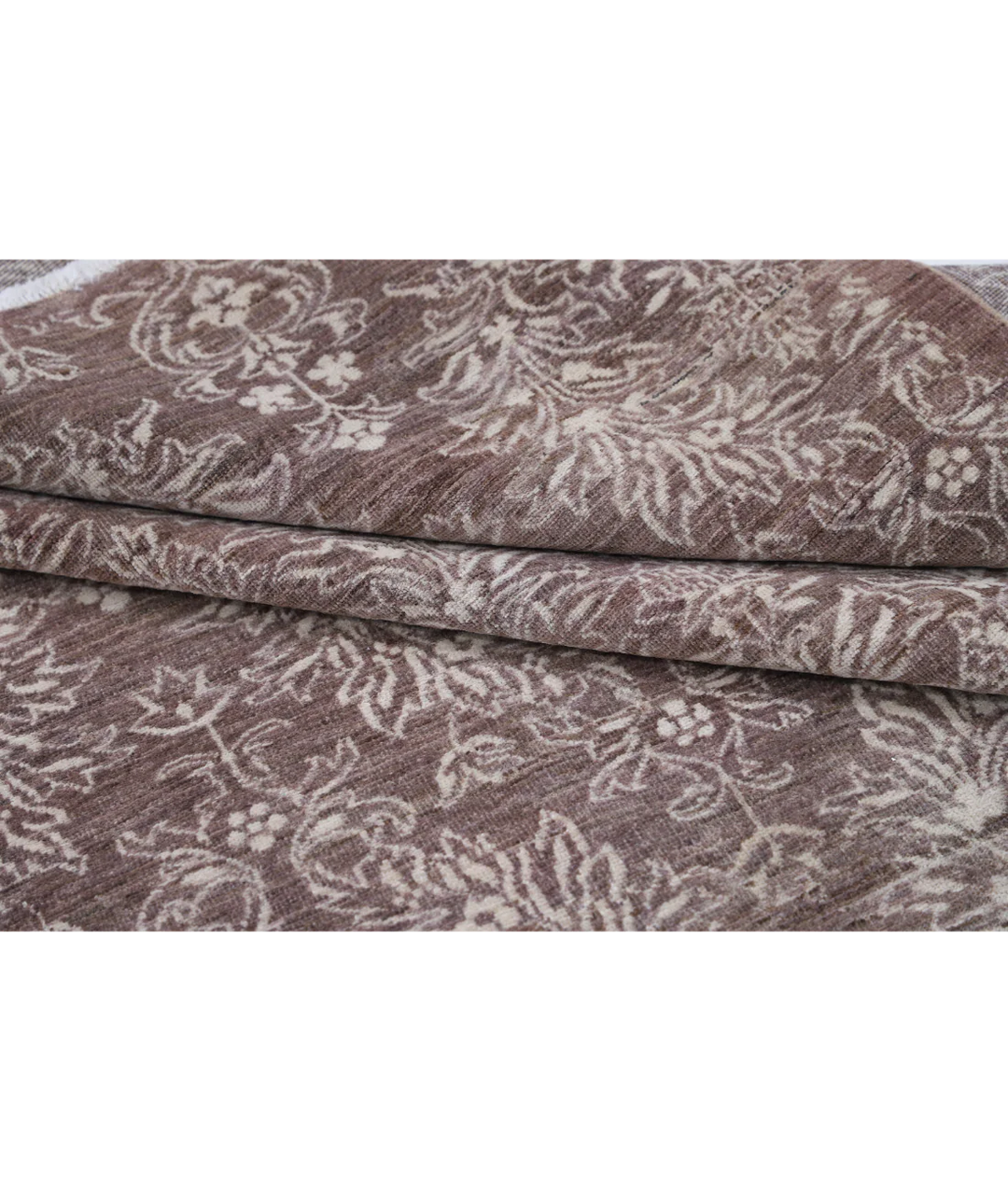 Brown Afghan Oriental Rug 5' 11" x 8' 7" Hand-Knotted | No. AT31475