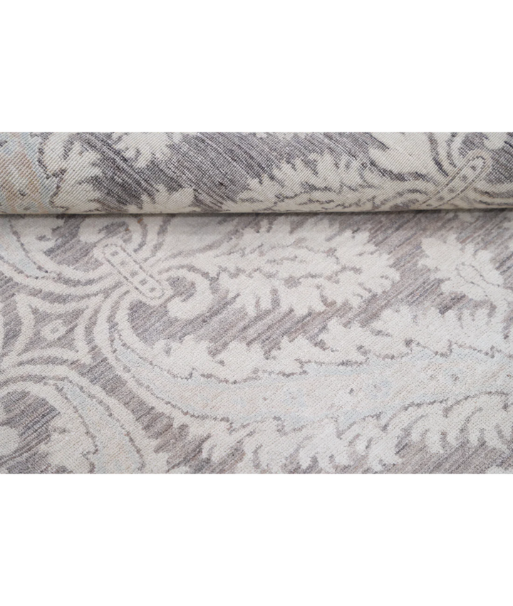 Brown Afghan Tabriz Rug 6' 2" x 8' 1" Hand-Knotted | No. AT53951