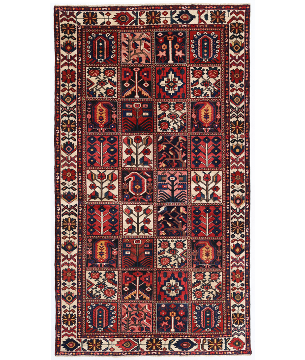 Hand Knotted Bakhtiari Wool Rug 5'  2" x 9'  10" - No. AT95014