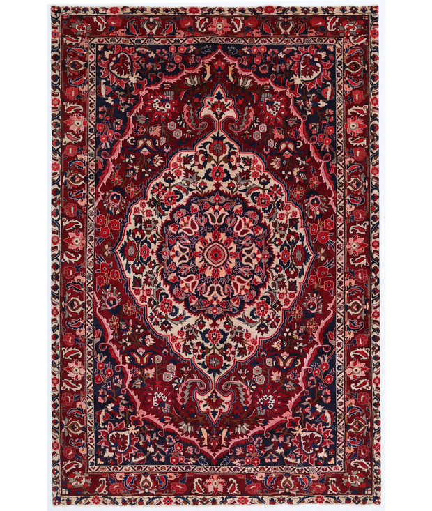 Hand Knotted Bakhtiari Wool Rug 6'  9" x 10'  4" - No. AT14980