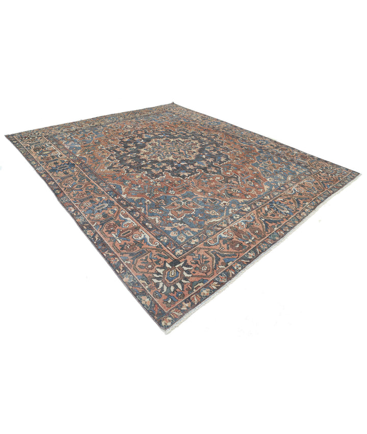 Persian Bakhtiari Vintage Rug 10' 0" x 11' 11" Hand-Knotted | No. AT36425