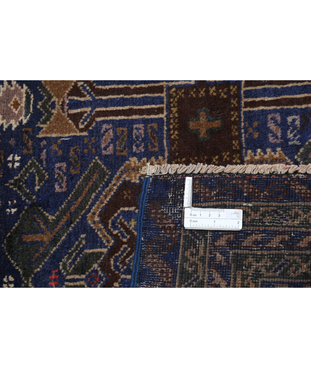 Hand Knotted Tribal Baluch Wool Rug 2' 11" x 4' 3" - No. AT95987