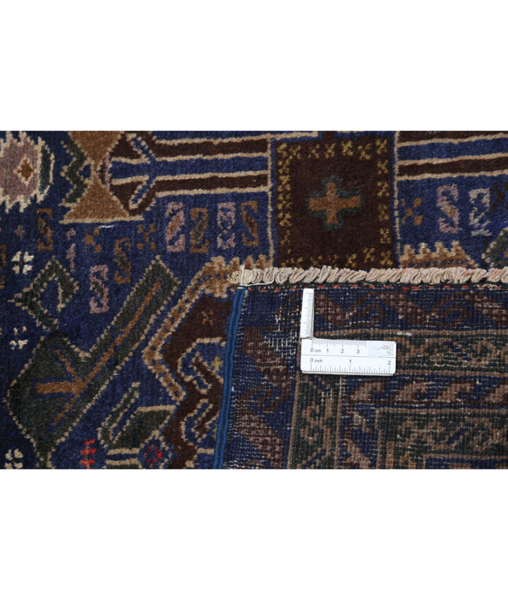 Hand Knotted Tribal Baluch Wool Rug 2' 11" x 4' 3" - No. AT95987
