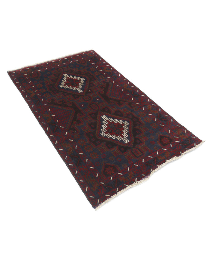 Hand Knotted Tribal Baluch Wool Rug 3' 1" x 5' 1" - No. AT12281